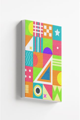 Abstract Patter and vibrant colors Canvas