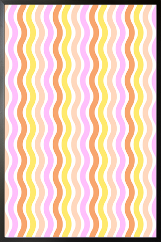 Retro Waves Poster