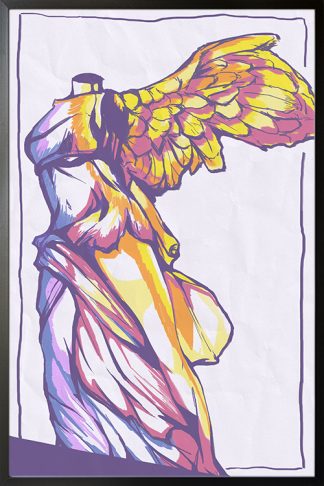 Colorful headless angel Poster
