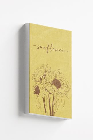 Sunflowers on yellow Canvas