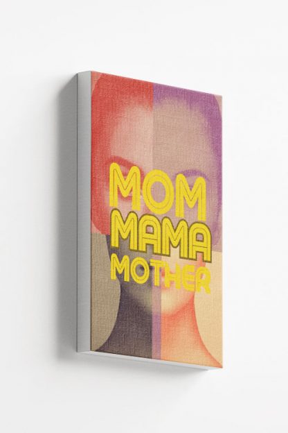 Mother in different color filter canvas