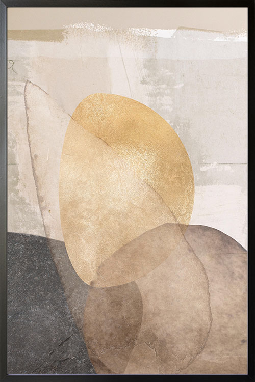 Texture stone shapes earth tone no. 1 Poster