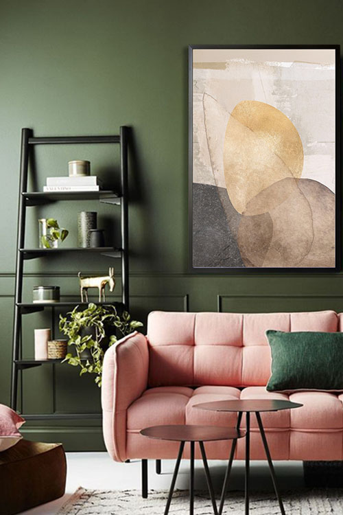 Texture stone shapes earth tone no. 1 Poster