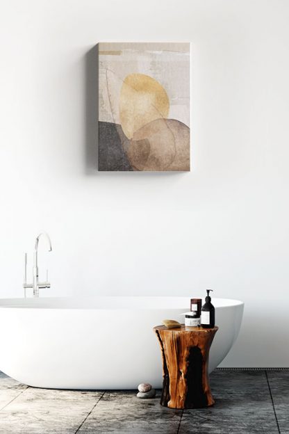 Texture stone shapes earth tone no. 1 Canvas