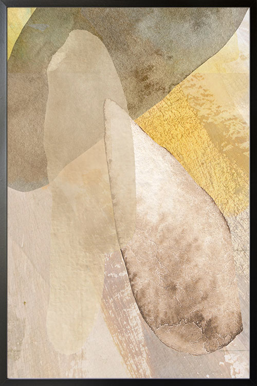 Texture stone shapes earth tone no. 2 Poster