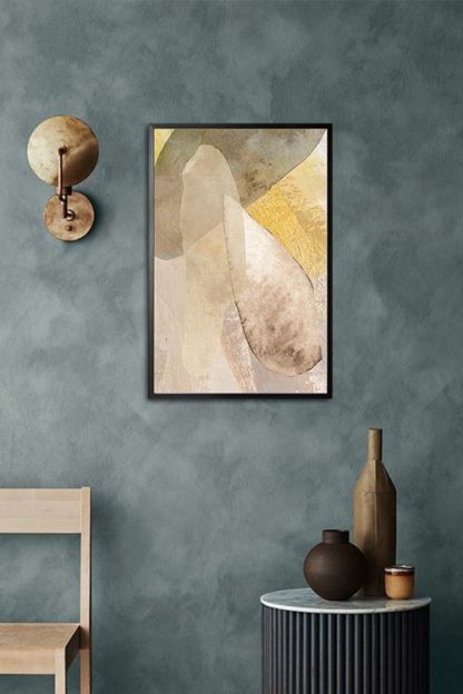 Texture stone shapes earth tone no. 2 Poster