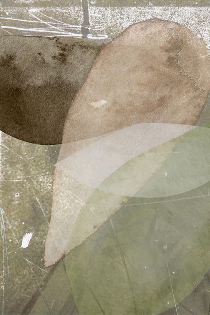 Texture stone shapes turquoise green and earth tone no. 1 Poster