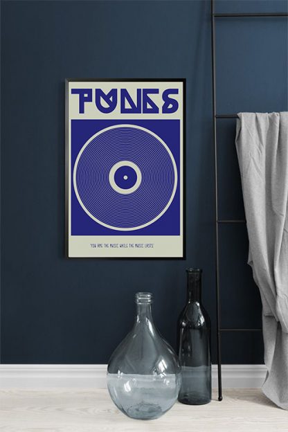 Tunes graphical icon quotes Poster