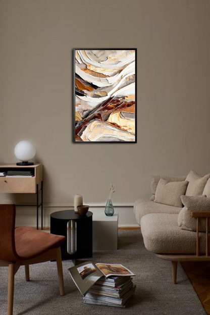 Brown tone oil painting no. 2 poster