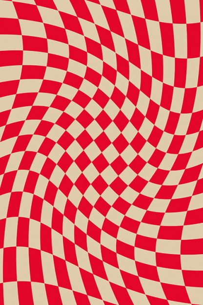Liquified Checkered poster