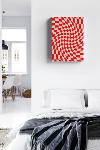 Liquified Checkered canvas