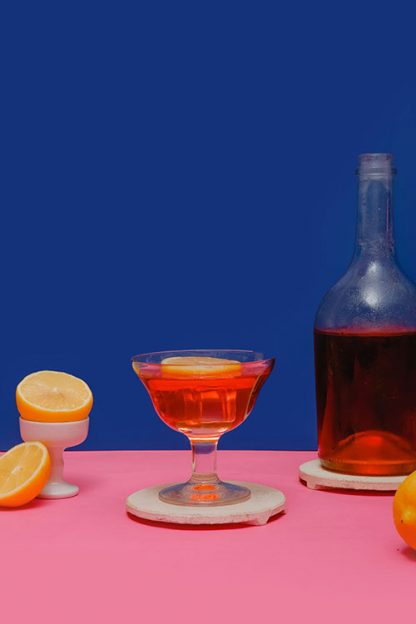 Gin cocktail in artistic view poster
