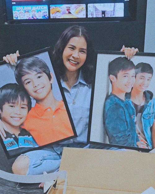 Artdesignph influencer Gelli de Belen with trendy affordable personalized posters