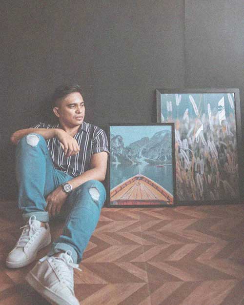 Artdesignph influencer with the Boat on Valley poster print