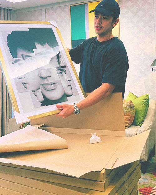 Actor David Licauco with the trendy affordable Block images poster print