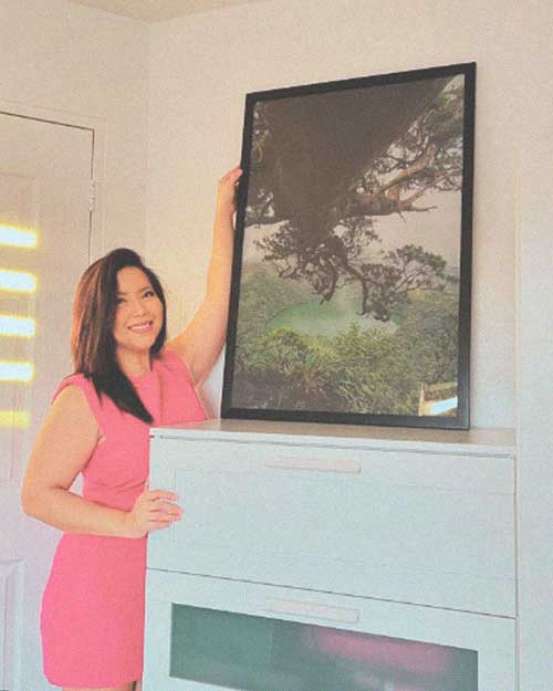 Artdesignph influencer with the Kapayapaan sa Kalikasan poster