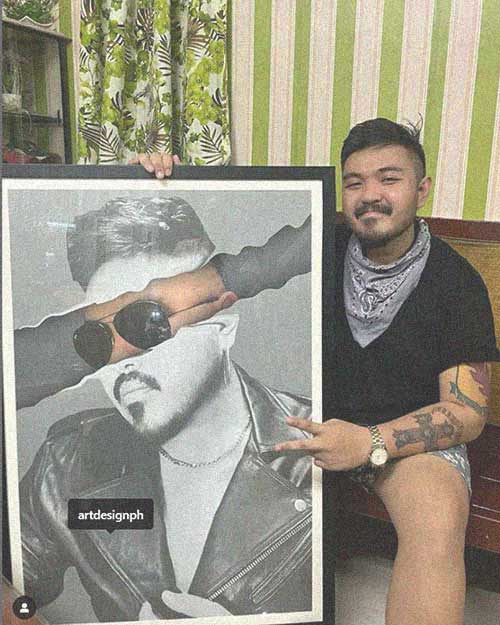 Artdesignph influencer with the Underneath Heaven poster