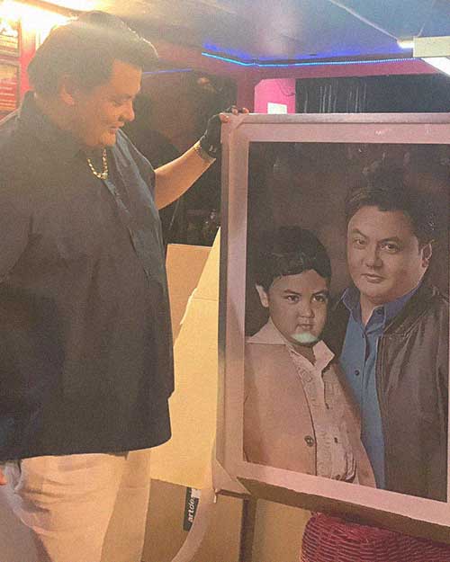 Artdesignph influencer Niño Muhlach with trendy affordable Then and Now poster print