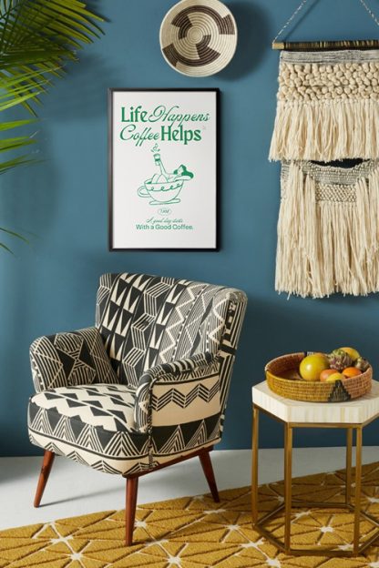 Life Happens Coffee Helps Poster