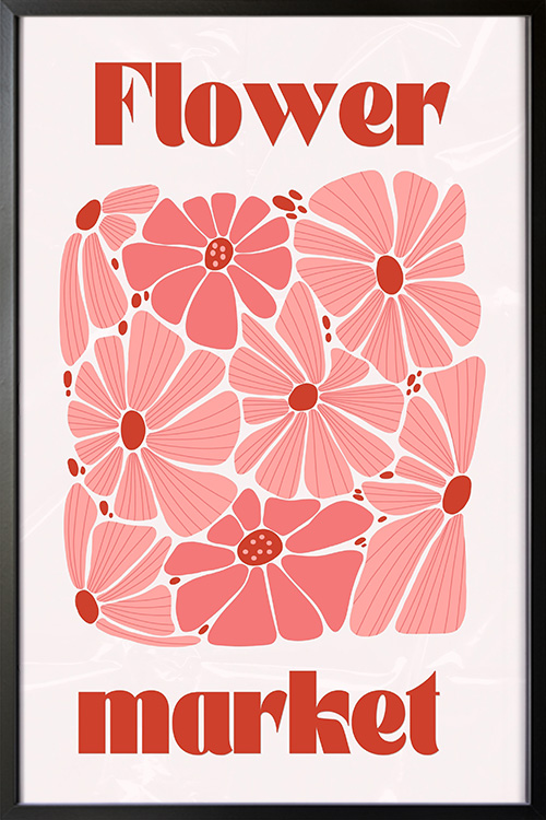 Flower Market Poster