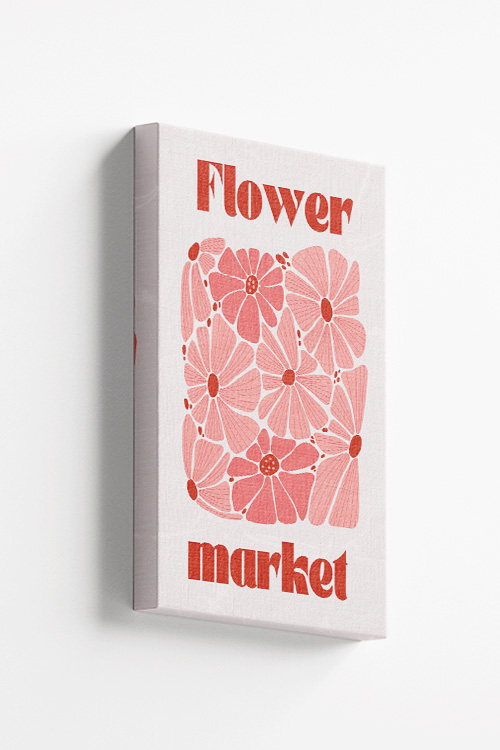 Flower Market Canvas