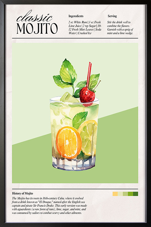 Classic Mojito Poster