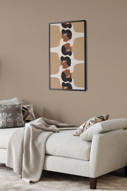 Faces of Destiny 2 Poster in black frame