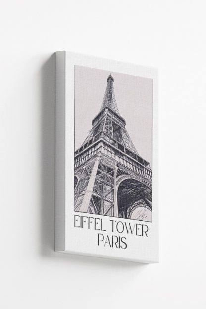 Eiffel Tower Paris Sketch Canvas