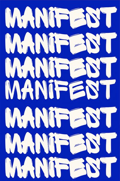 Manifest Typography Poster