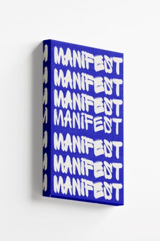 Manifest Typography Canvas