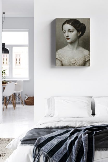 Porcelain Maiden Canvas in the bedroom