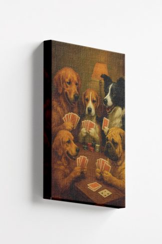 Barking Poker Canvas