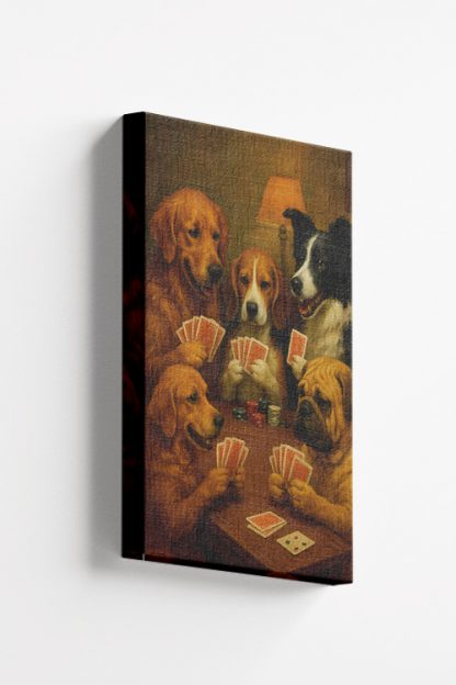 Barking Poker Canvas