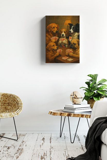 Barking Poker Canvas