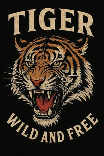 Tiger Wild and Free Poster
