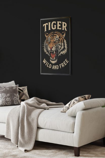 Tiger Wild and Free Poster