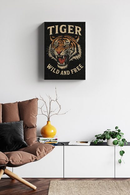 Tiger Wild and Free Canvas