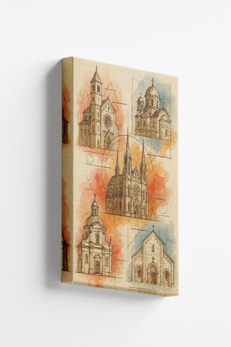 Five Churches Canvas