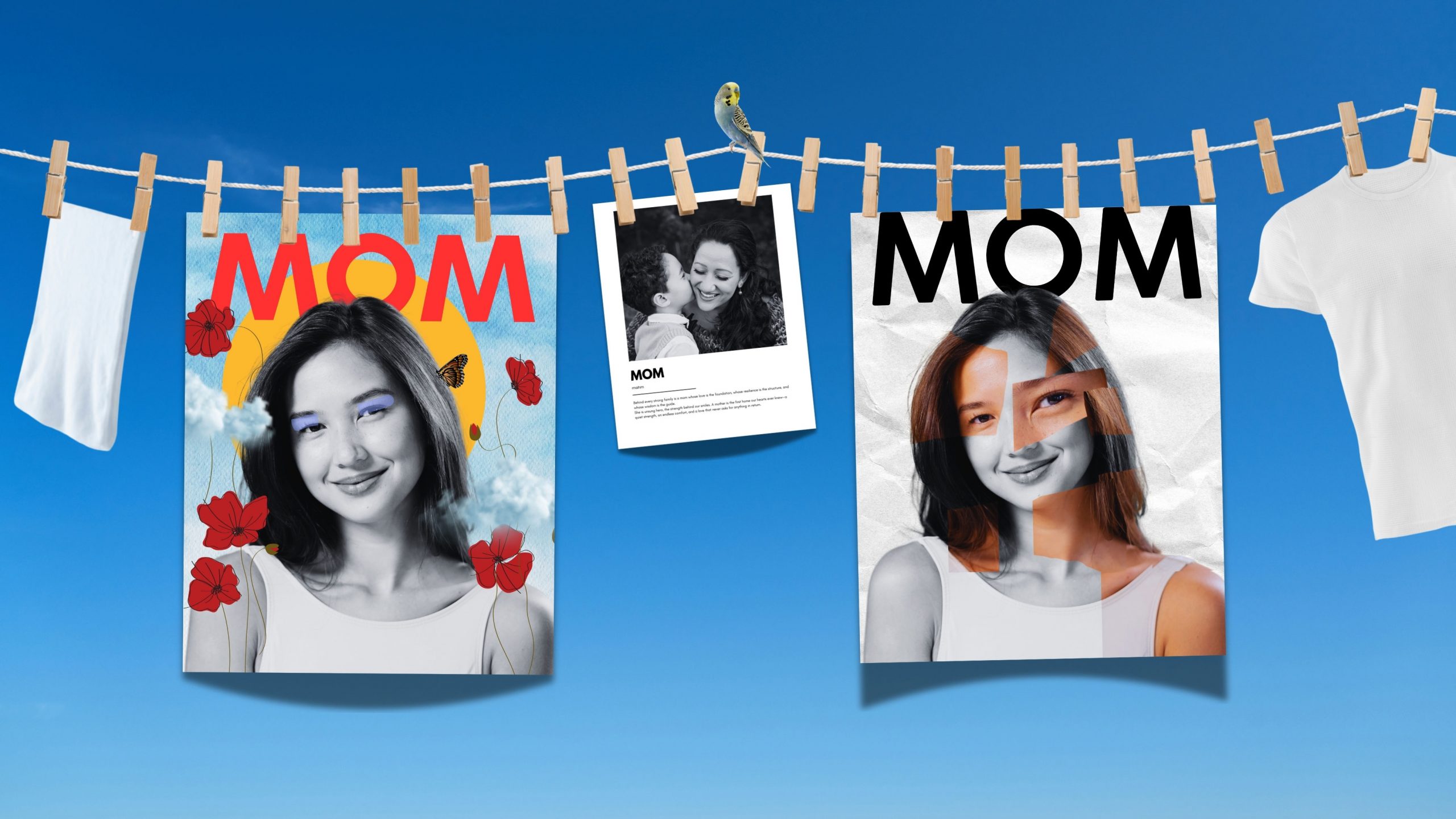 Three different personalized poster prints as a special gift for mothers this Mother's Day Celebration.