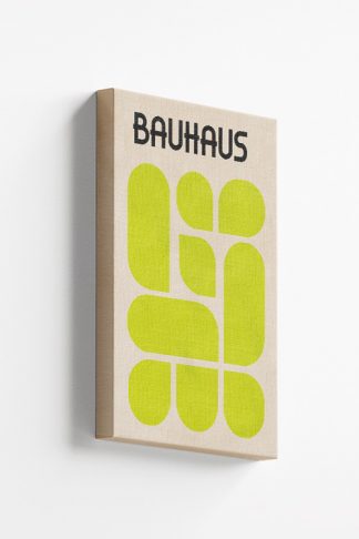 Bauhaus Inspired Yellow Green Canvas Print
