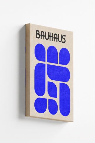 Bauhaus Inspired Blue Canvas Print
