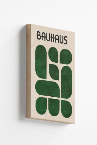 Bauhaus Inspired Green Canvas Print