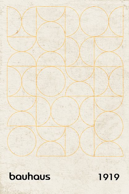Bauhaus Inspired 1919 No. 4 Poster Print
