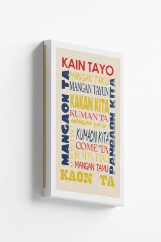 Kain Tayo Typo Canvas Print