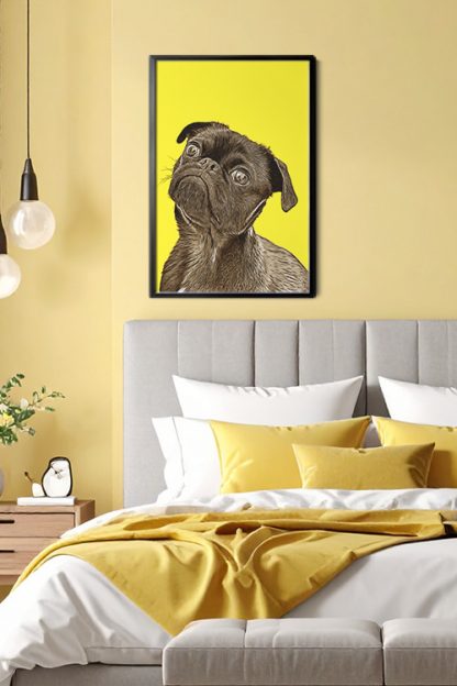 Pet Colors Poster Print in black Frame