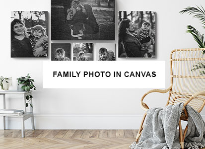 Family pictures in canvas prints