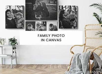 Family pictures in canvas prints