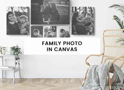 Family pictures in canvas prints